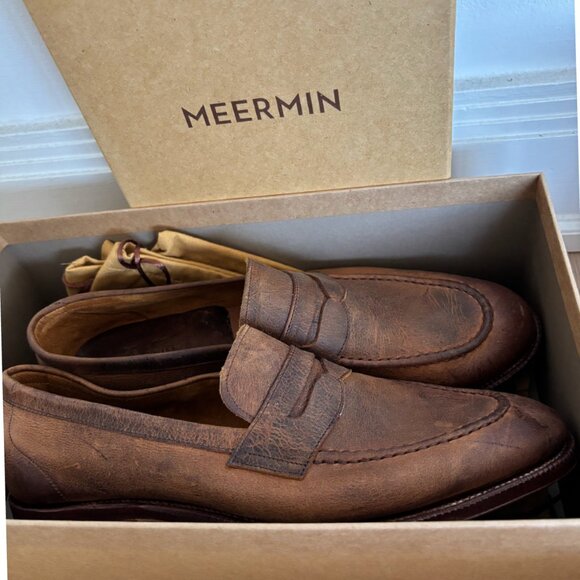 (NEW) Meermin loafters AUTUMN SPICE WAXY KUDU - E - AUTUMN SPICE / 8.5 - Picture 2 of 2